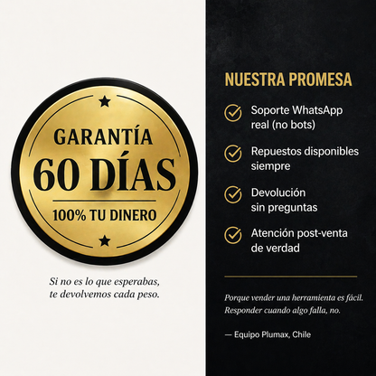 PLUMAX - Personaliza todo desde casa con precisión inalámbrica